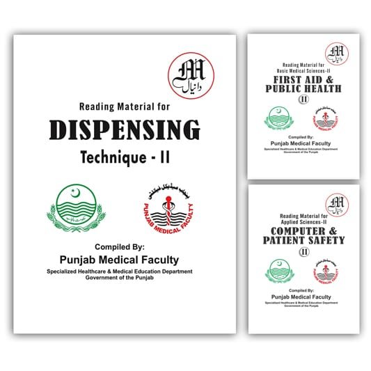 Punjab Paramedical Faculty Dispenser Part 2 Books Set